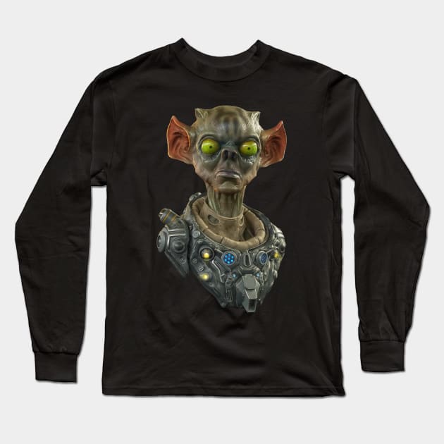 alien pilot Long Sleeve T-Shirt by INKSPACE